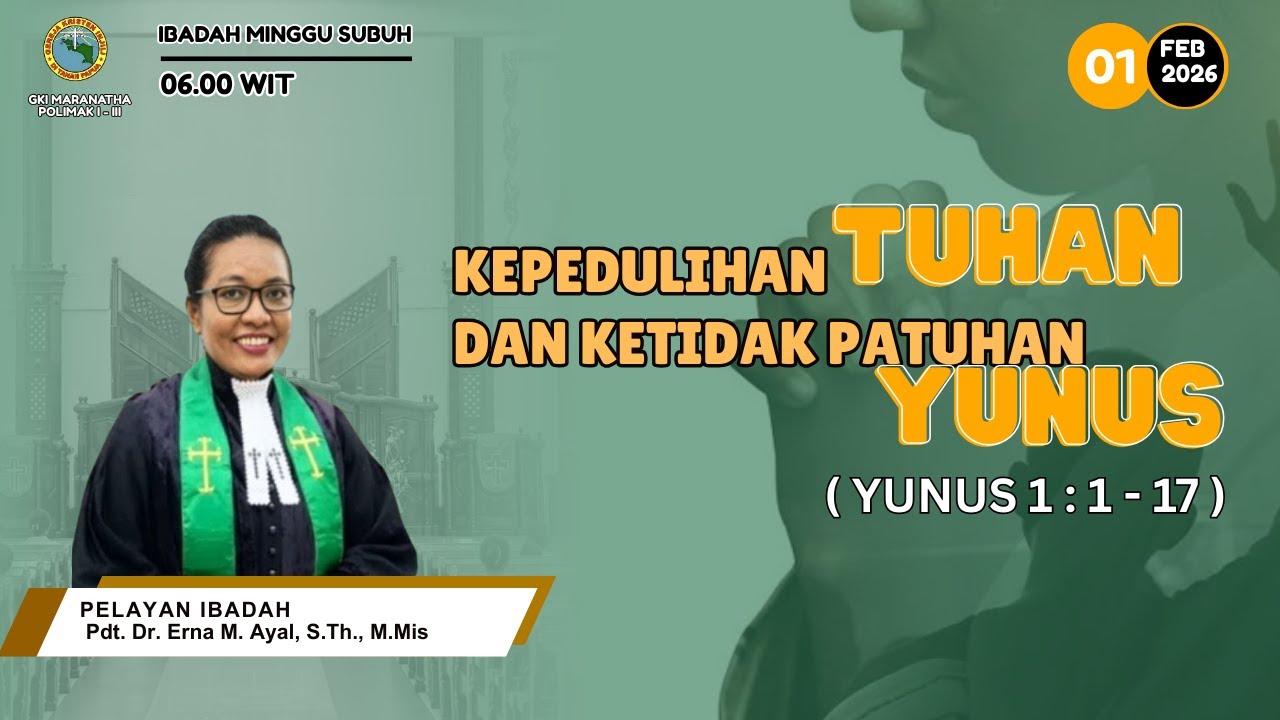 LIVE STREAMING IBADAH MINGGU SUBUH | TANGGAL 01 FEBRUARI 2026 | JAM 06.00 WP (Waktu Papua)