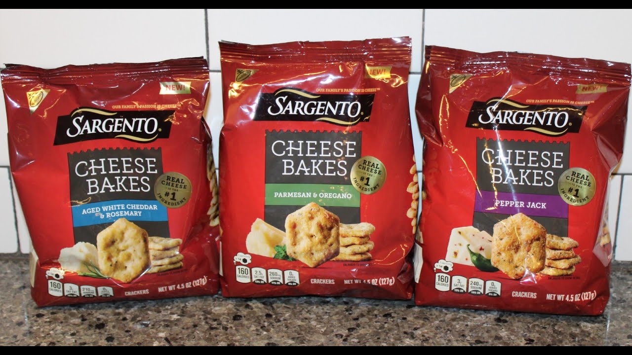 Sargento Cheese Bakes: Aged White Cheddar & Rosemary, Parmesan & Oregano, Pepper Jack