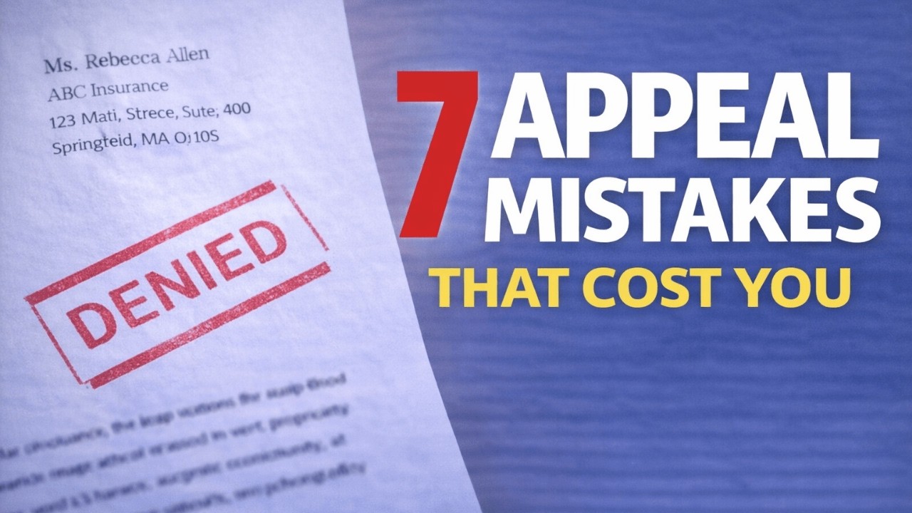 7 Insurance Claim Appeal Mistakes That Can Ruin Your Case