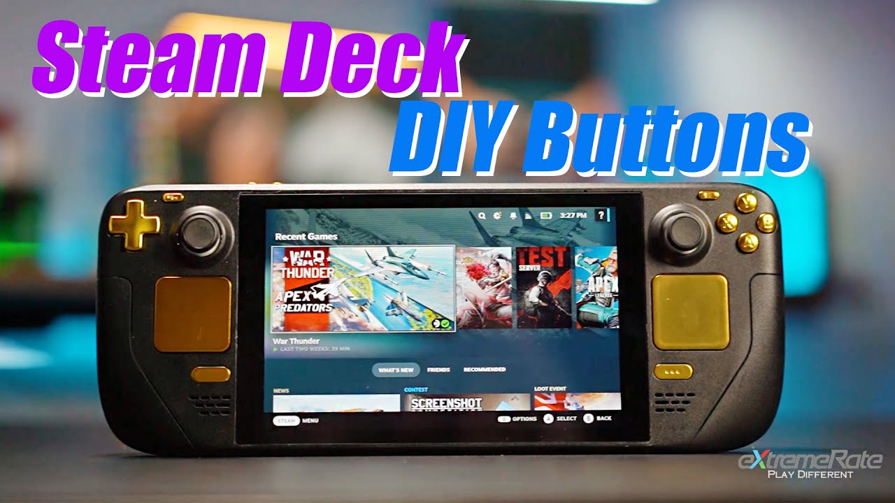 Steam Deck Customize Replacement Buttons Installation Guide - eXtremeRate