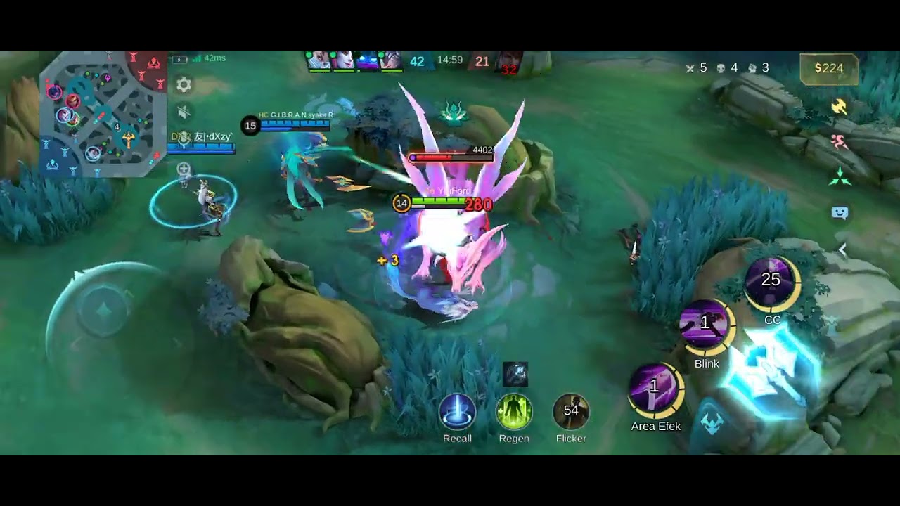 Aduhhh skin Chou KOF bagus bangat ijin pemula #chou#mlbb#skinchoukof