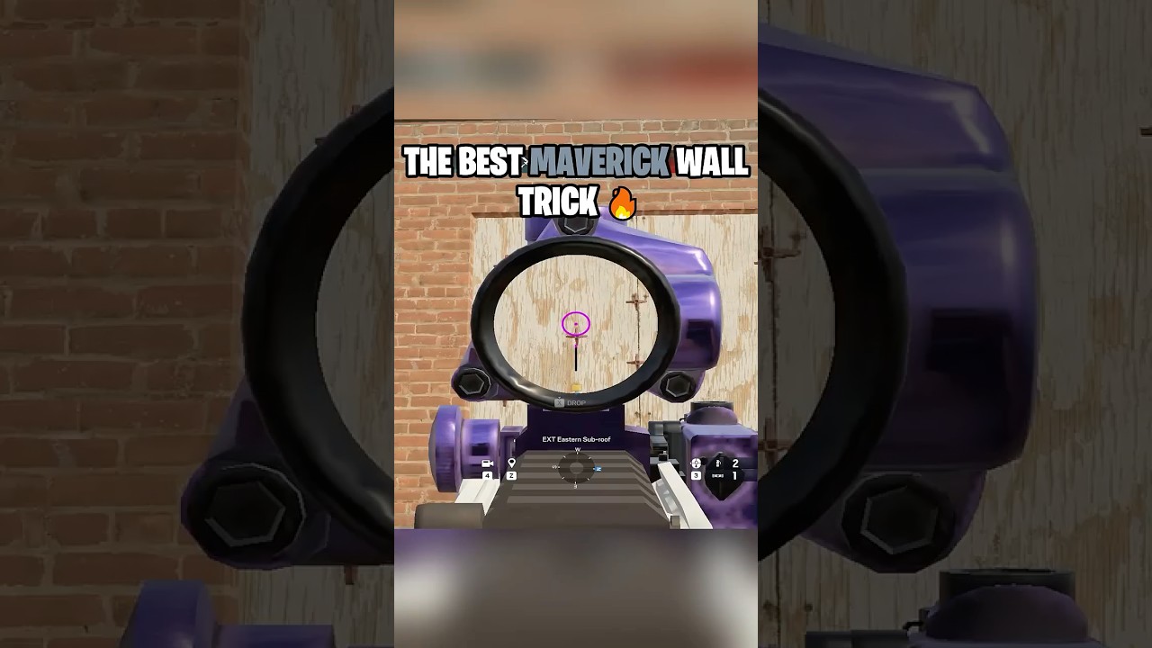 MAVERICK&rsquo;S WALL TRICK IS TOO EASY NOW 😈 #rainbowsixsiege #r6s #r6tips #shorts