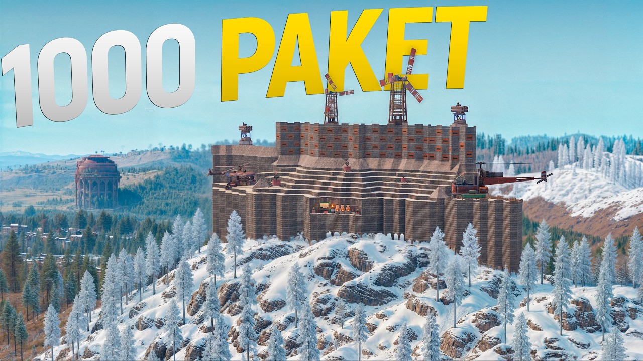 ОГРОМНЫЙ ДЕРЕВЯННЫЙ ДОМ на 1000 РАКЕТ со СКРЫТЫМ БУНКЕРОМ ВНУТРИ в игре Rust/Раст