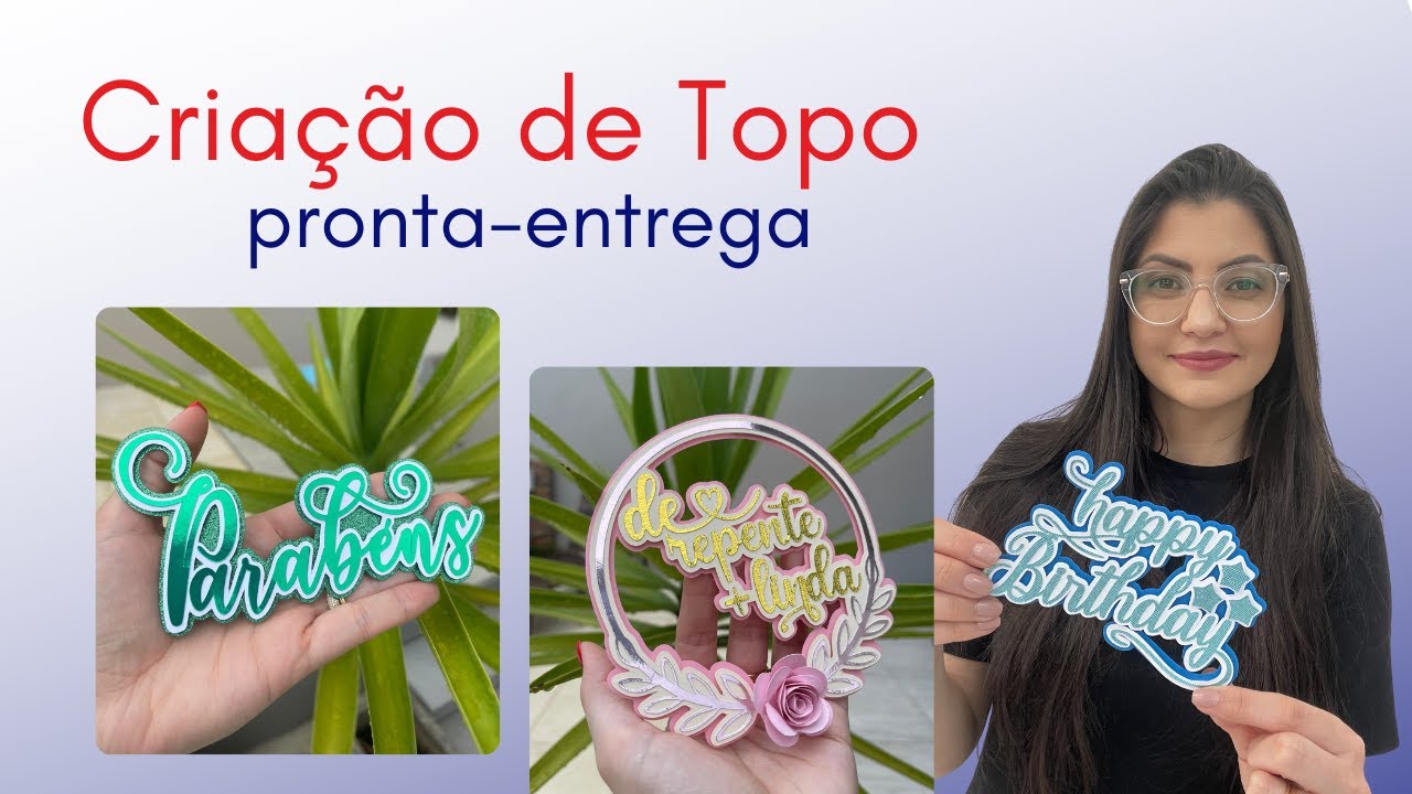 Criação de Topo de Bolo de Pronta-entrega