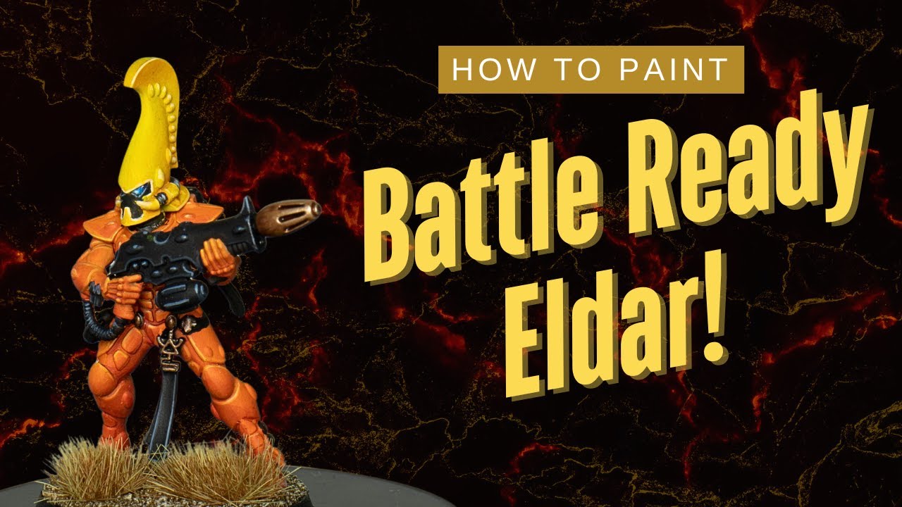 Creating Super SIMPLE Aeldari Fire Dragons - Painting Tutorial