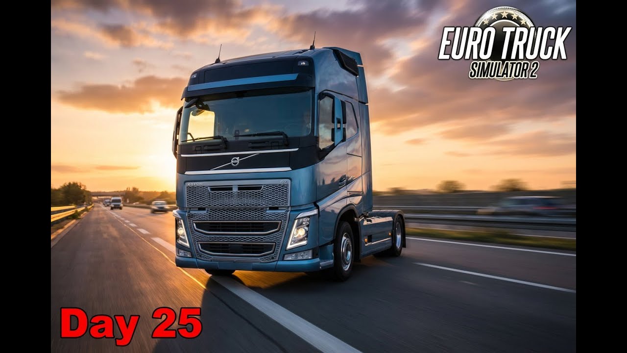 ETS 2 Day 25 | Long Distance Deliveries & Chill Drive