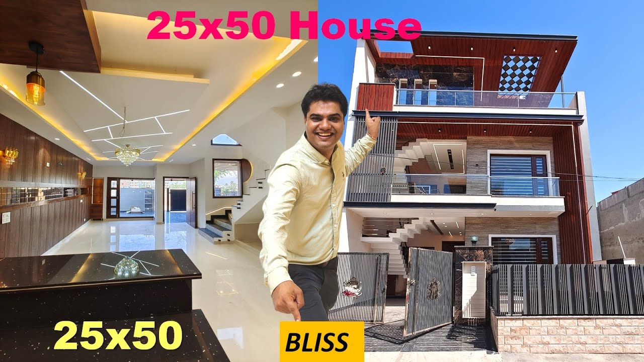 g+1 House Design | 25x50 House Plan | Small Villa Design Idea | Small Modern House