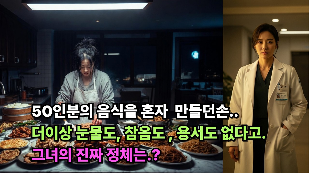 50인분의 명절 음식을 혼자 만들던 손. 그녀의 진짜정체는?