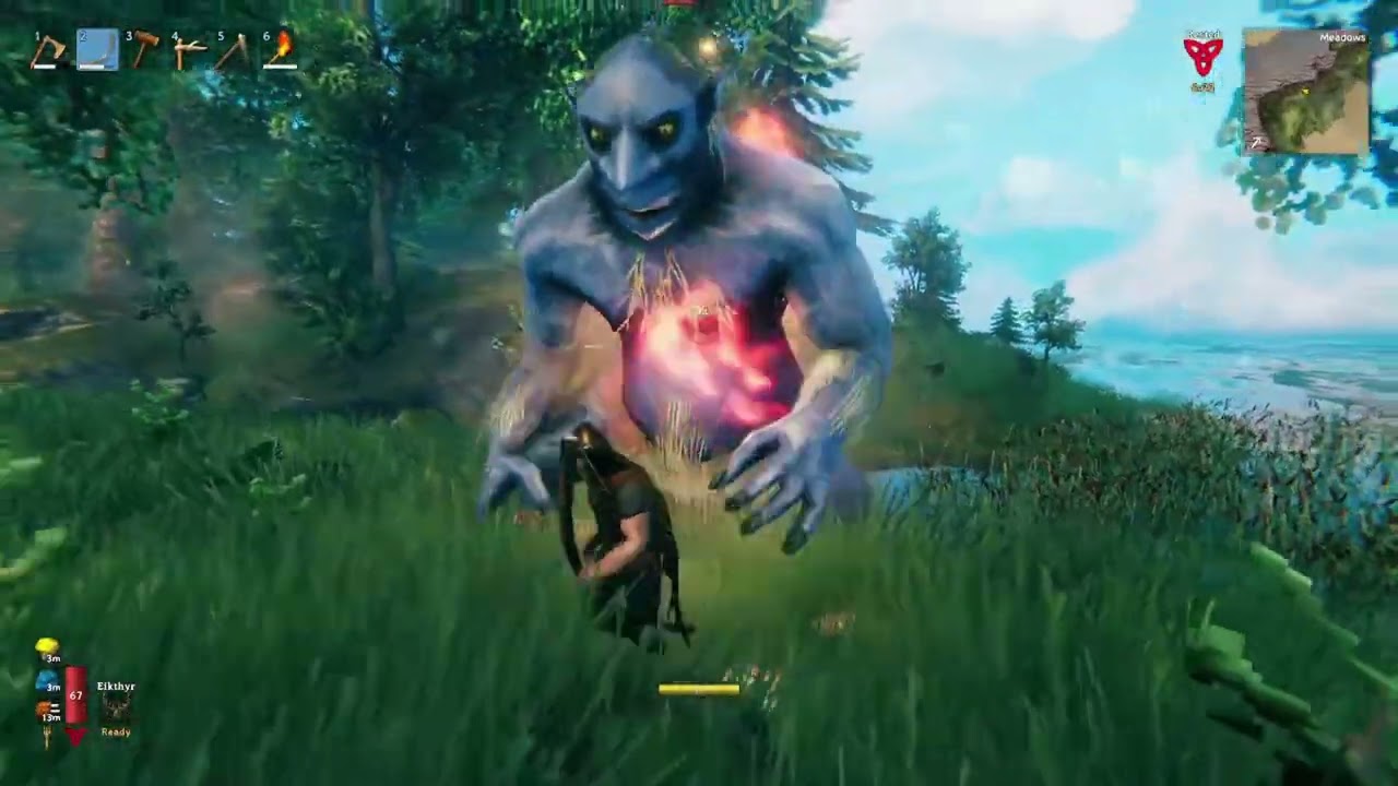 Goblin bez Zębów vs Troll (Valheim)