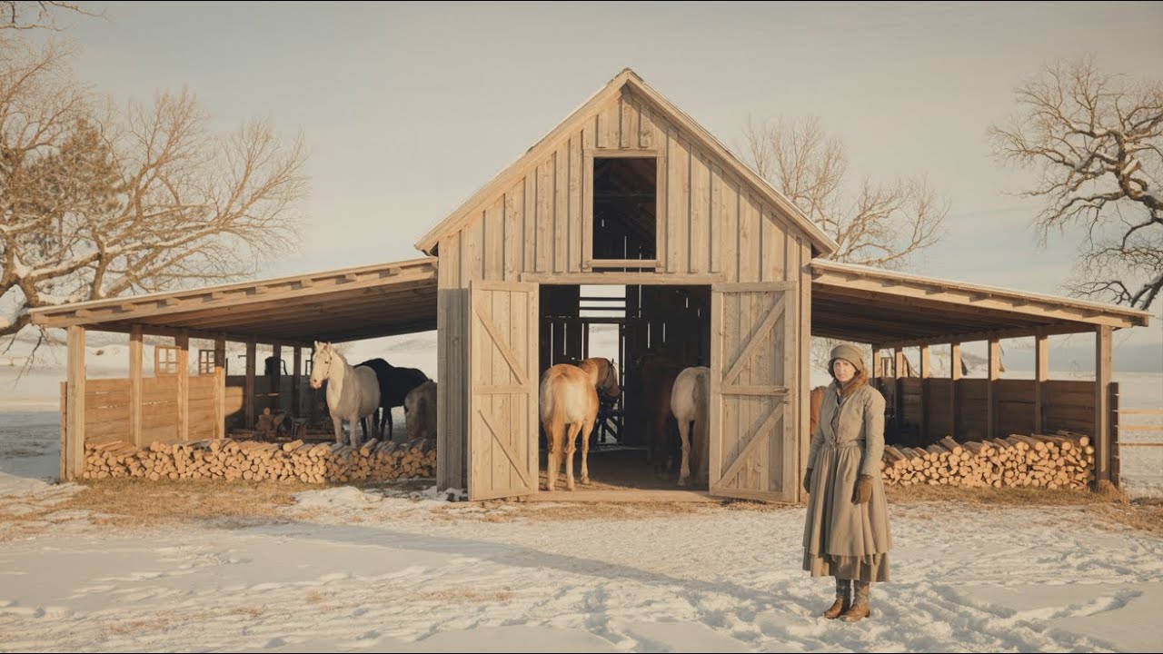 Neighbors Mocked the Widow for Wrapping Her Barn in a Shed — Until It Saved Her Horses at -22°