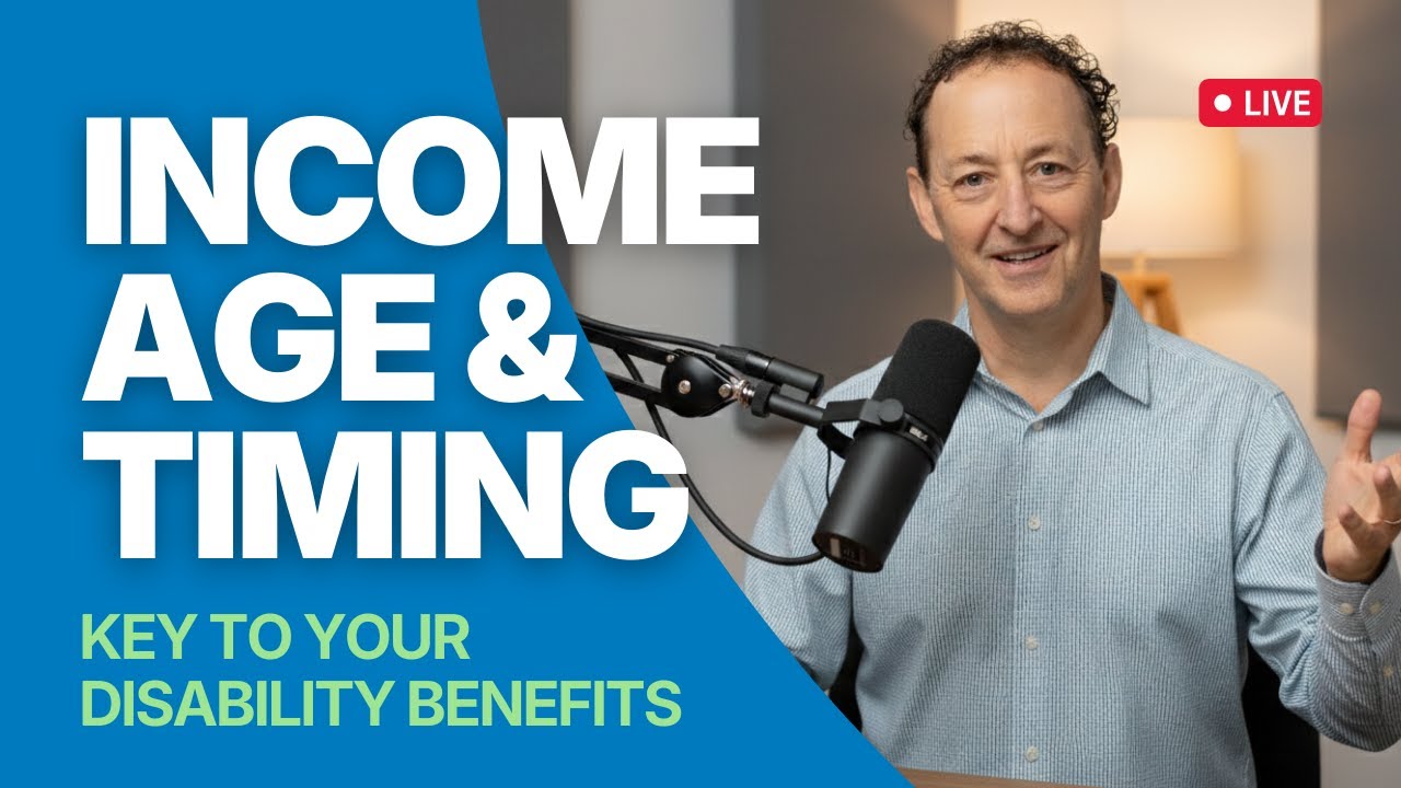 Income, Age & Timelines: 3 MAJOR FACTORS That Shape Your Disability Benefits (LIVE)