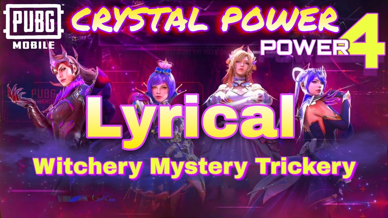 Crystal Power Lyrics | Power 4 | PUBG MOBILE Music | BRD GAMING