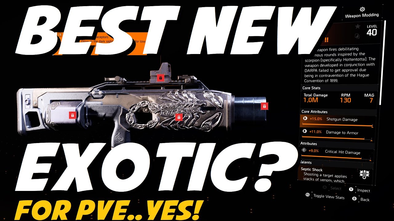 The Division 2 Scorpio Exotic Shotgun | Breakdown, Review, & Gameplay