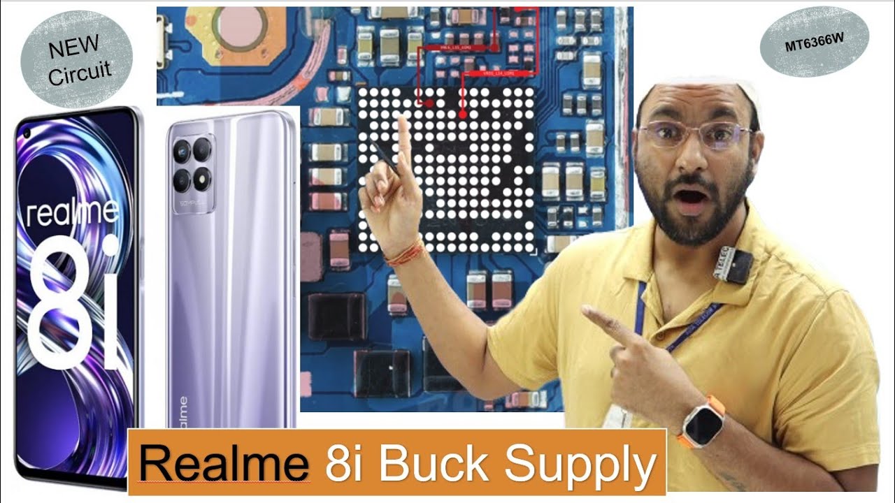 Realme 8i Buck Supply ( Without Schematic Diagram ) Board IC Identification *NEW*