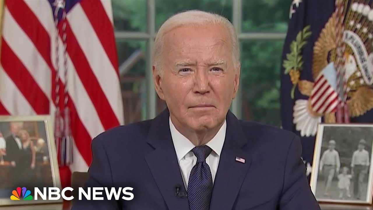 Biden urges country to 'stand together' in Oval Office address on Trump assassination attempt