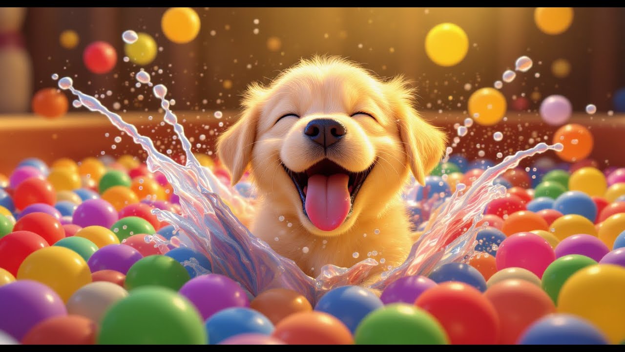 When Puppy Meets Ball Pit...Pure Happiness