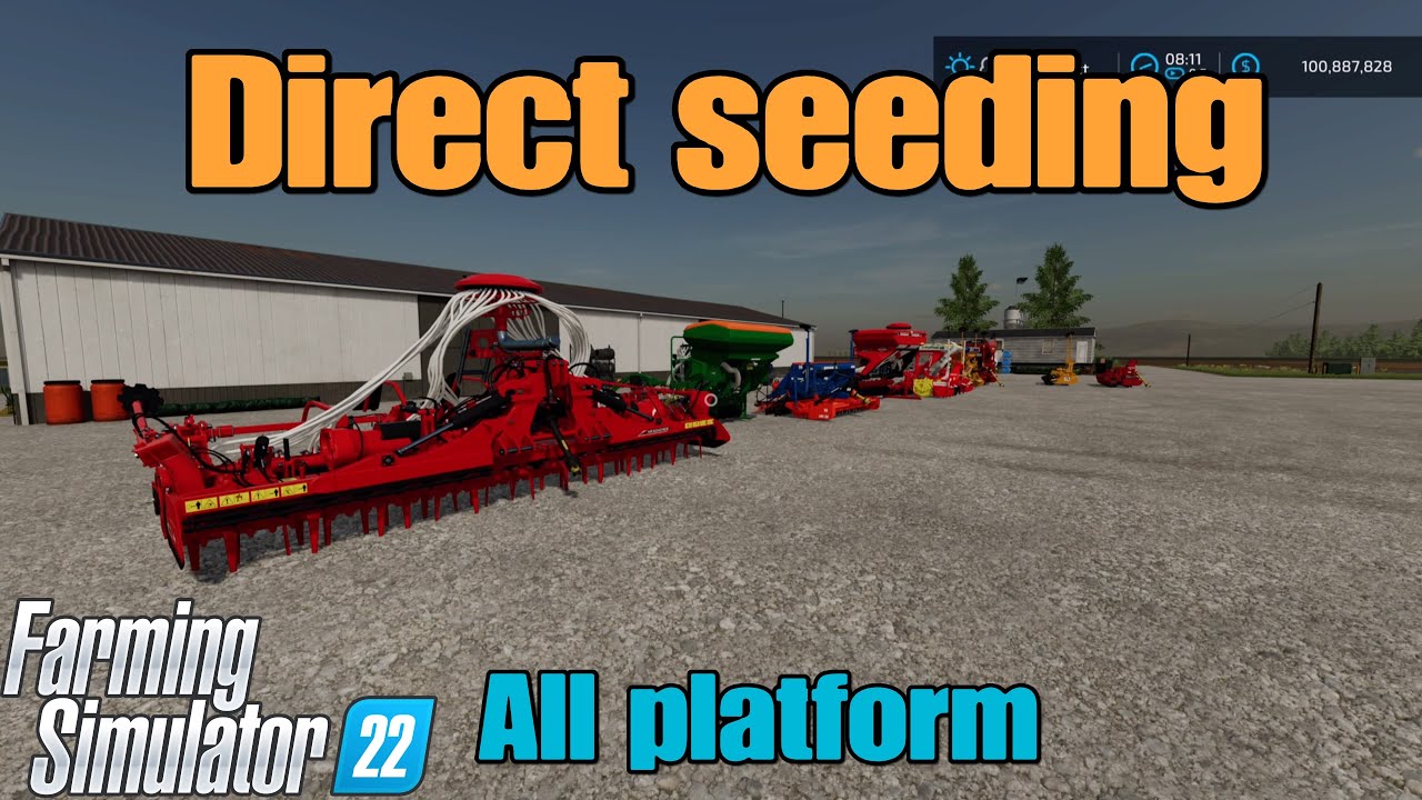 Direct Seeding  / mod for all platforms on FS22