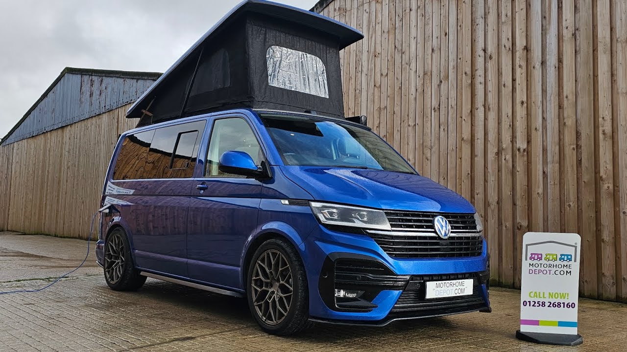 For Sale 2022 T6.1 Transporter Leightons Vans All Seasons 17k SWB DSG 150BHP T28 pop top camper van