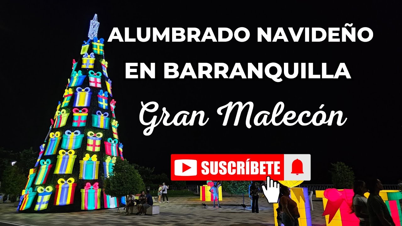 Navidad en Barranquilla | Fui al GRAN MALECÓN... Alucinante!!! 🎅🎄