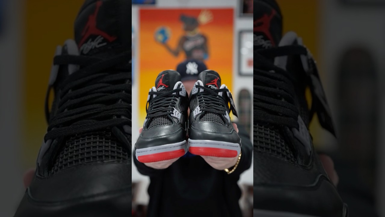 REVIEWING THE JORDAN 4 BRED REIMAGINED SNEAKERS IN UNDER 60 SECONDS!