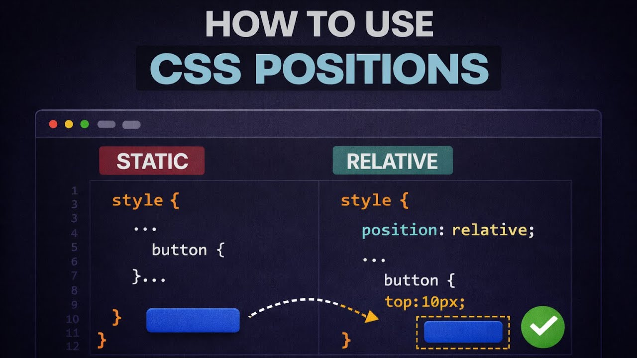 Изучите CSS-позиционирование за 2 минуты | Станьте профессионалом в области верстки