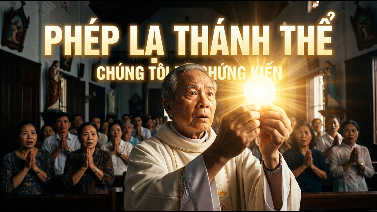 BÍ ẨN PHÉP LẠ THÁNH THỂ TRONG THÁNH LỄ KHIẾN CẢ NHÀ THỜ SỮNG SỜ