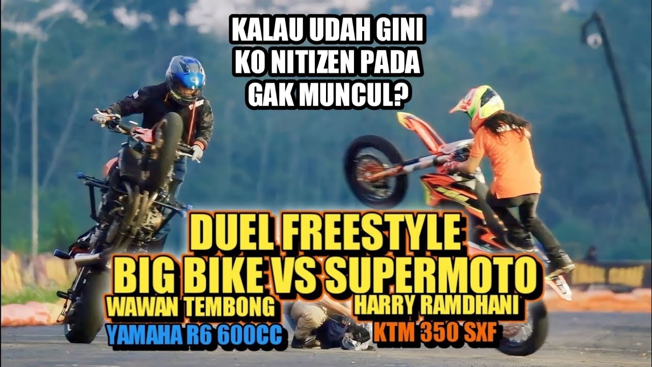 FREESTYLE SUPERMOTO VS BIG BIKE || NITIZEN AUTO TERDIAM