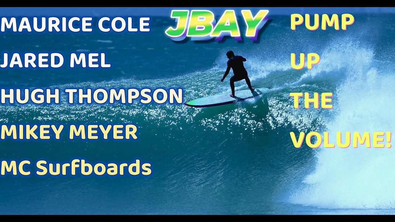 Maurice Cole , Jared Mel and 2 Local Jbay shapers Pump up the Volume on bigger Boards