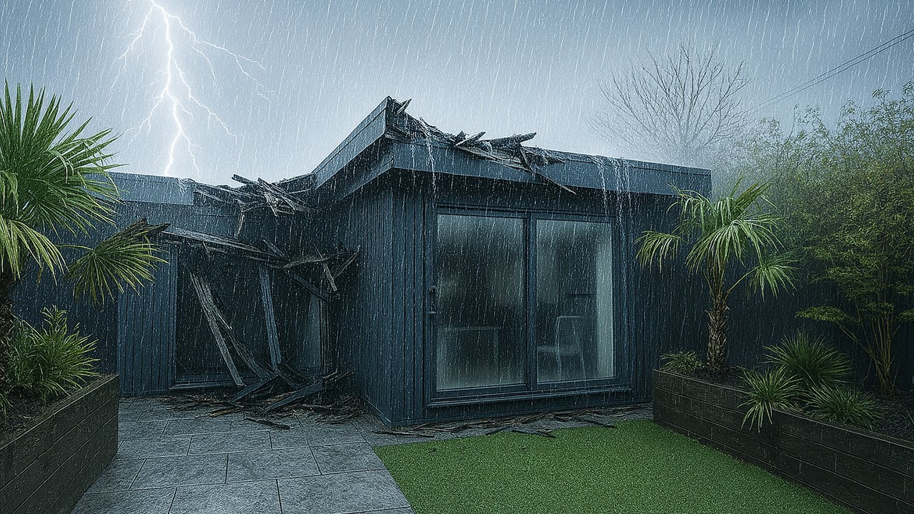 MY DREAM GARDEN SHED HAS A LEAKING ROOF AND I HAD TO FIX IT WITH ZERO EXPERIENCE! #PART2