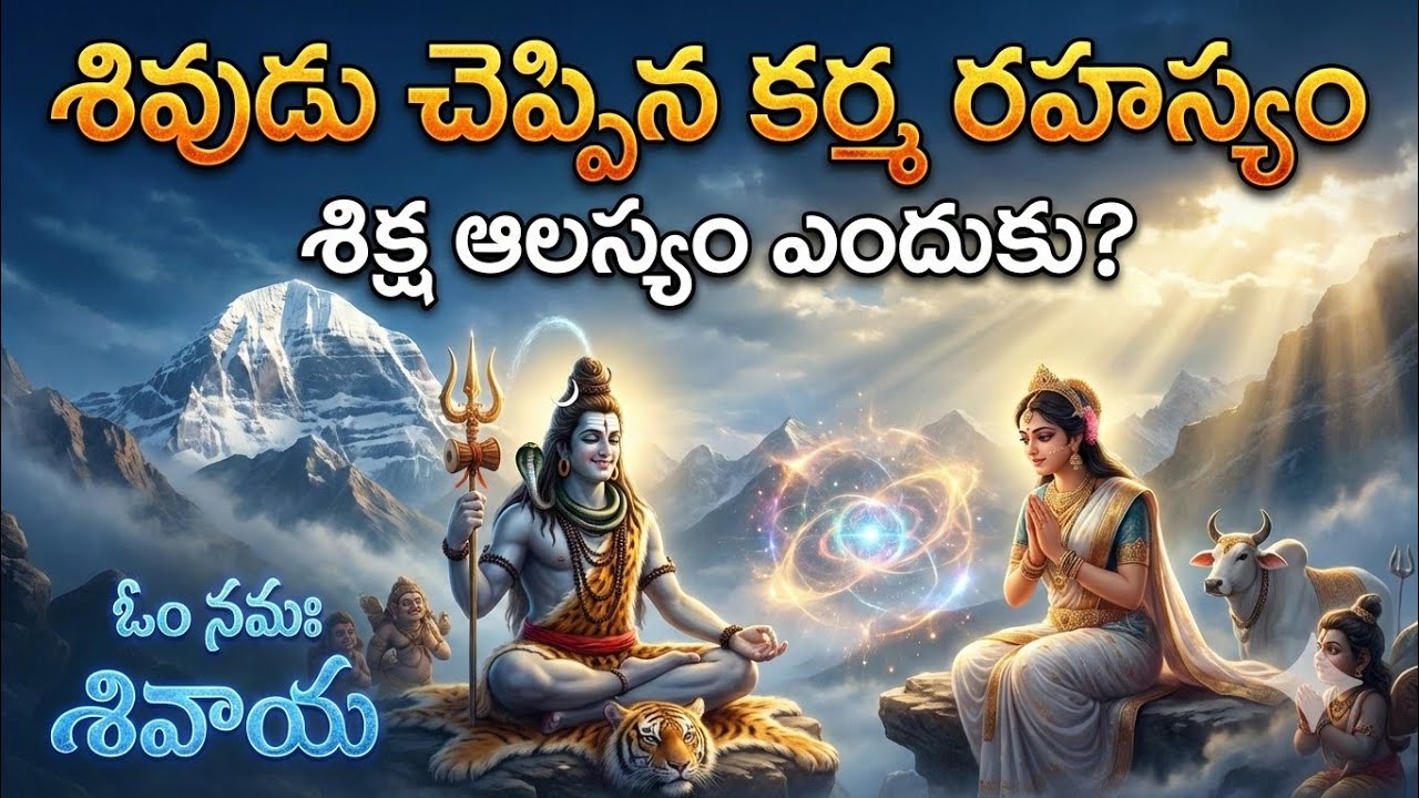 శివుడు పార్వతికి చెప్పిన కర్మ రహస్యం | తప్పు శిక్ష ఆలస్యం ఎందుకు || SHIVAYA