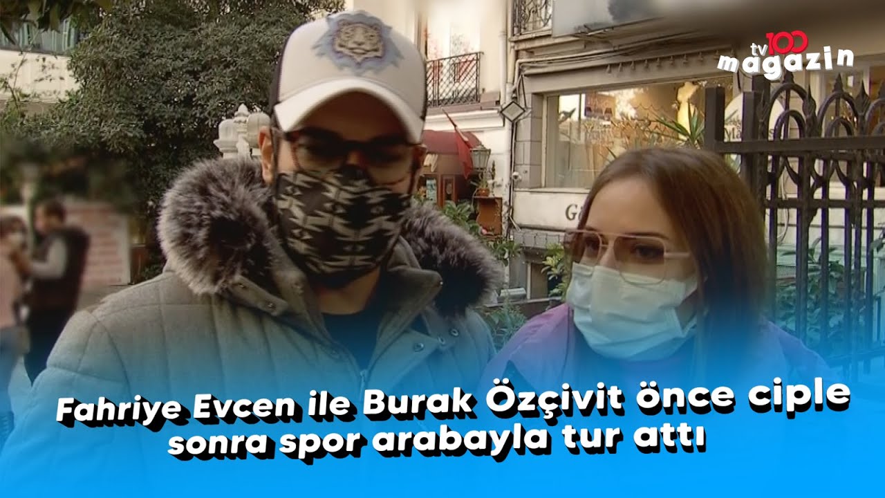 Fahriye Evcen ile Burak Özçivit önce ciple, sonra spor arabayla tur attı