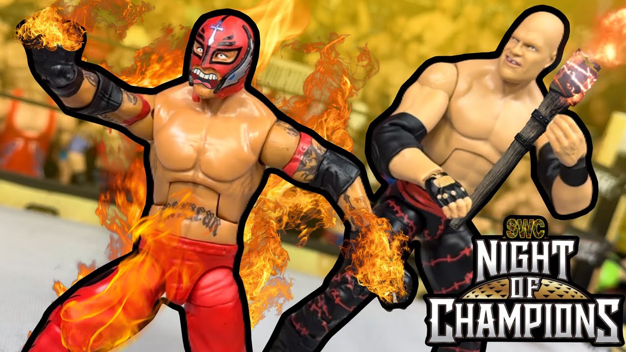 Кейн против Рей Мистерио | Без дисквалификации | Матч фигурок WWE