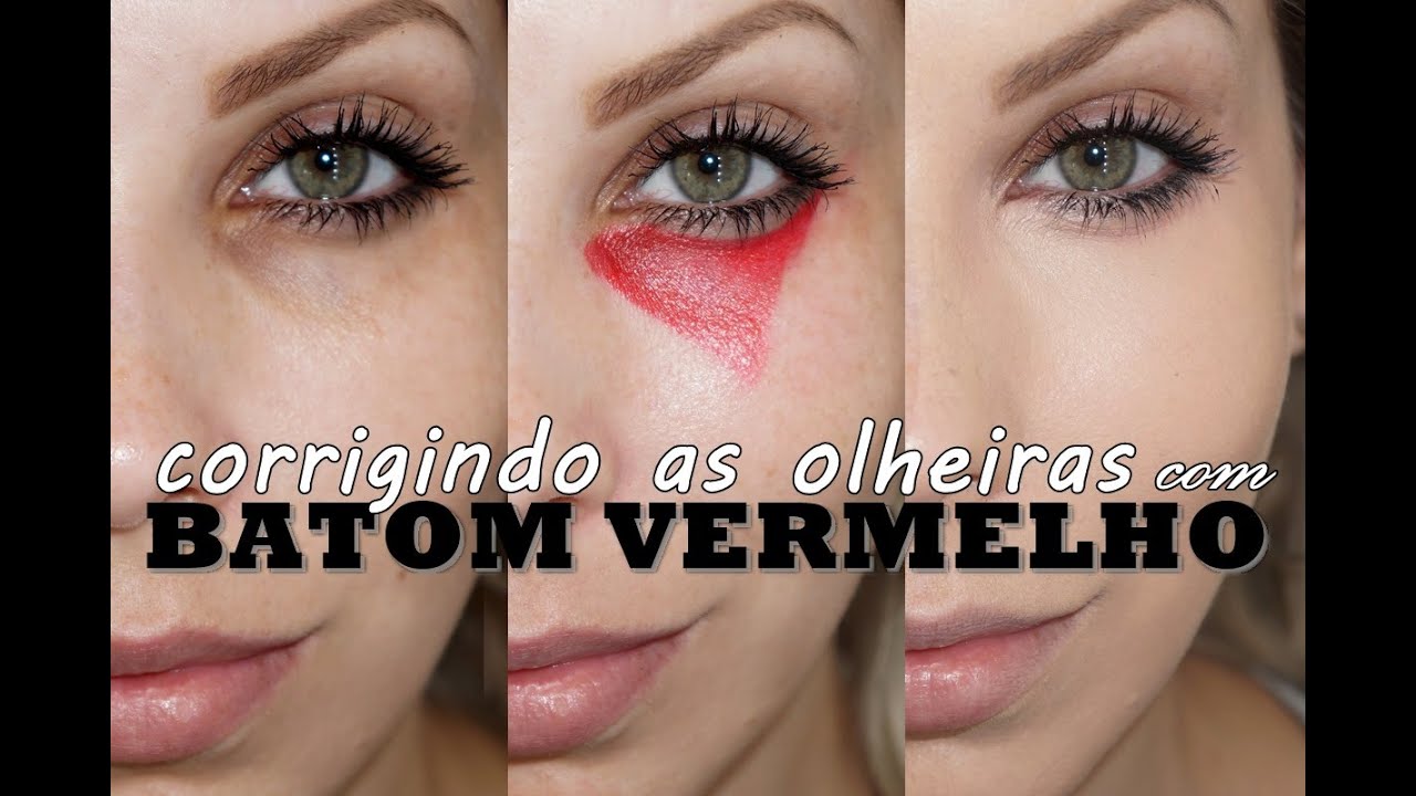 CAMUFLANDO OLHEIRAS COM BATOM VERMELHO