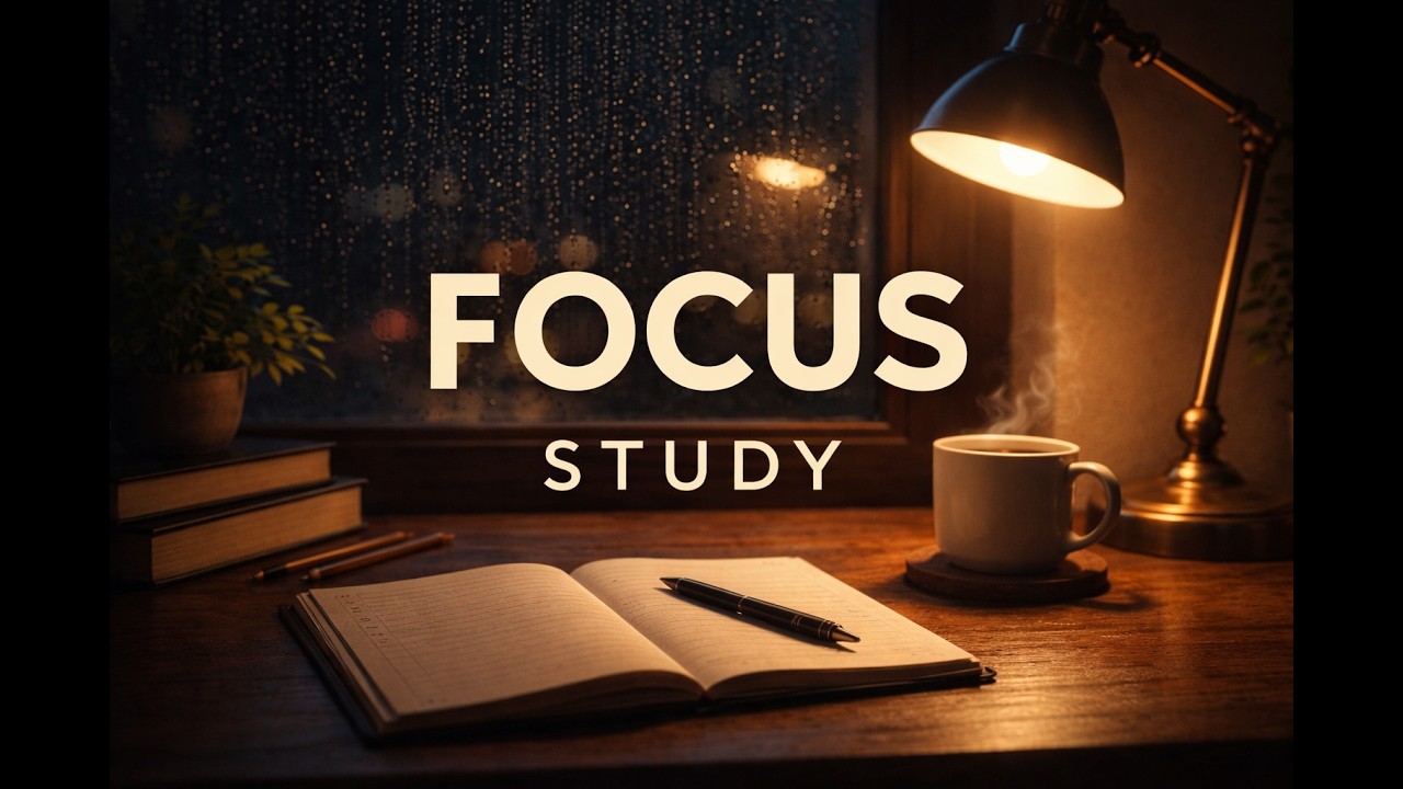 Deep Focus Lofi for Studying – Late Night Calm