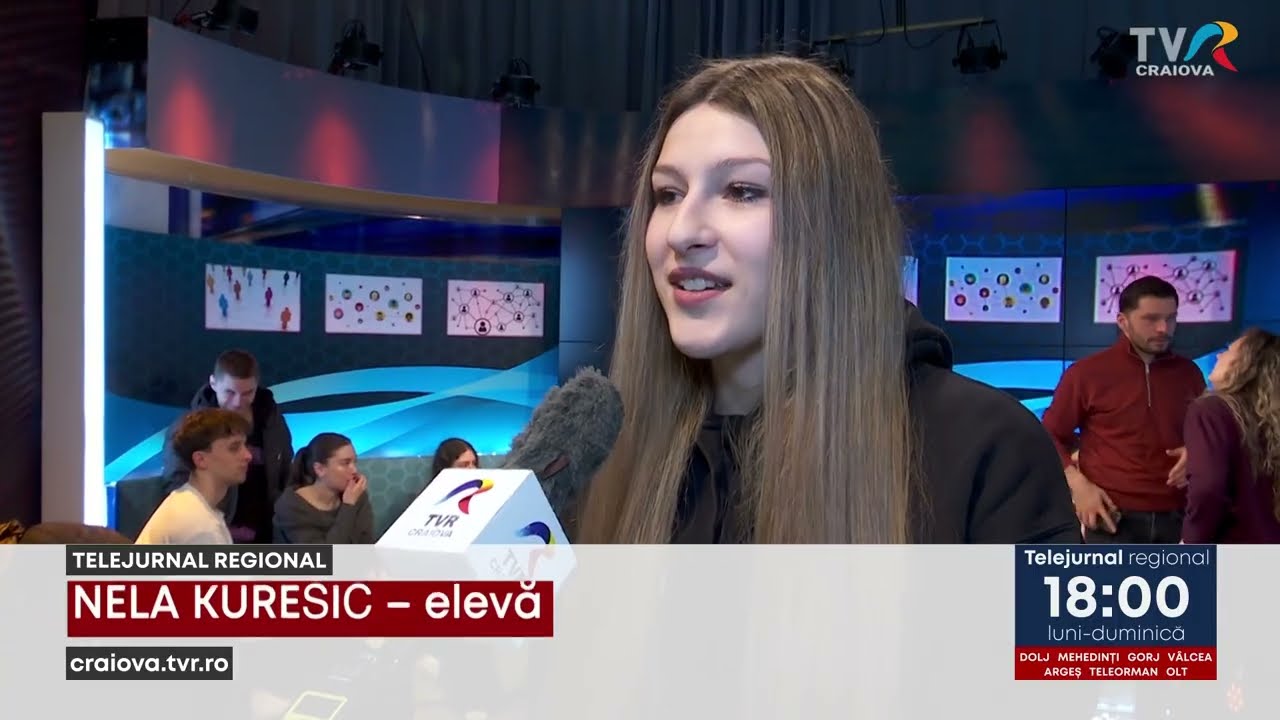 LICEENI CROAȚI ÎN VIZITĂ LA TVR CRAIOVA