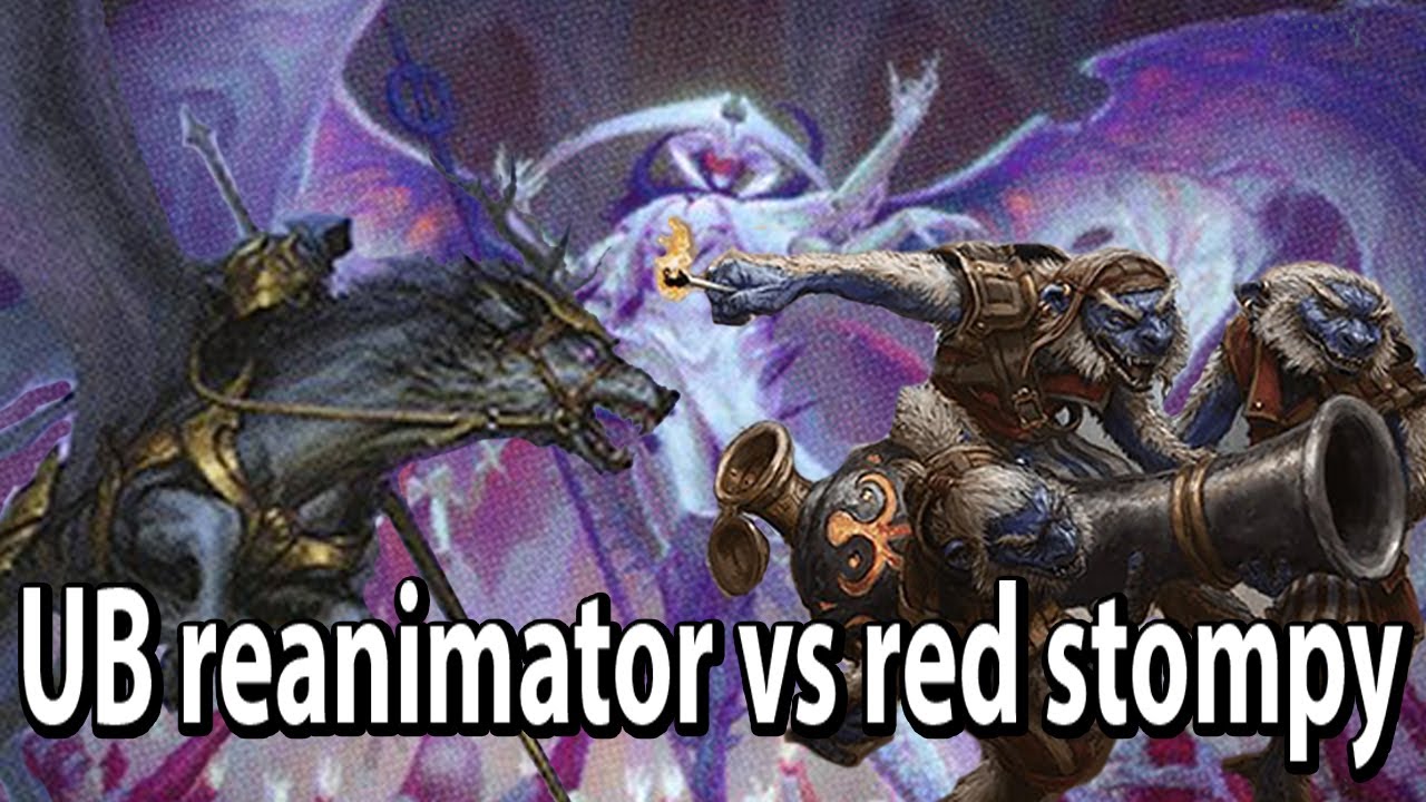 MTG legacy - UB reanimator vs Red stompy #3