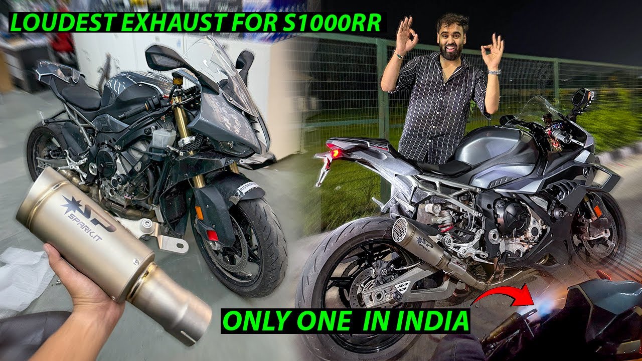 Most Danger Exhaust Lag gya Apni Bmw S1000RR me ❤️‍🔥Only One in india 🇮🇳 🧨