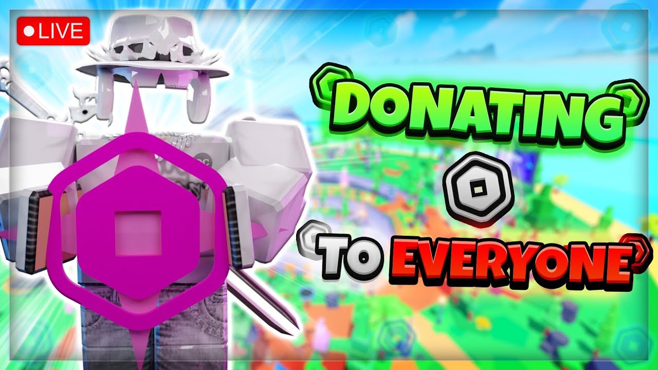 Giving Robux to Everyone in PLS Donate! 💸💸