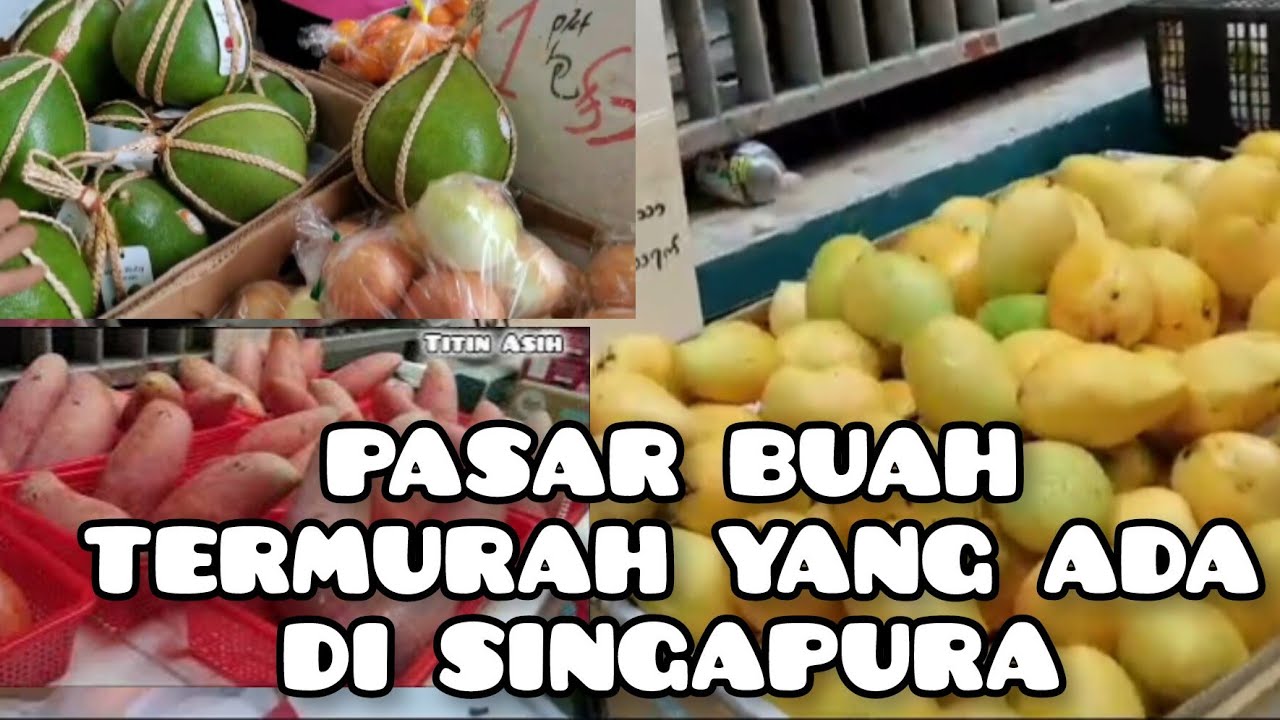 NEMU PASAR BUAH MURAH DI SINGAPORE 😱 ‼️ BELI KERUPUK LABU JUGA