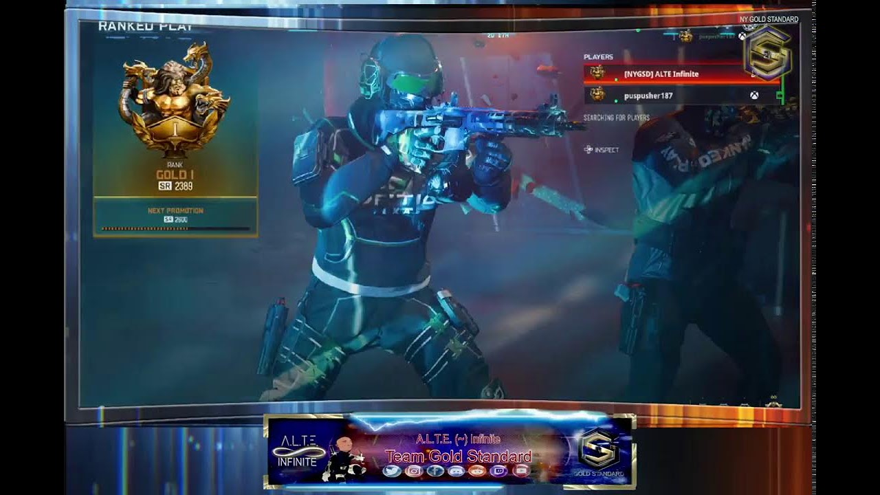 A.L.T.E. Infinite -Team GS BO7 -The Road To The Gold Standard Ranked
