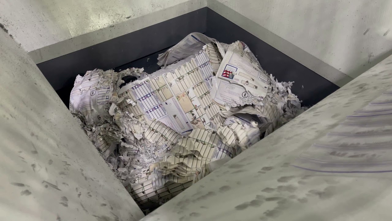Single Shaft Shredder - Paper Rolls