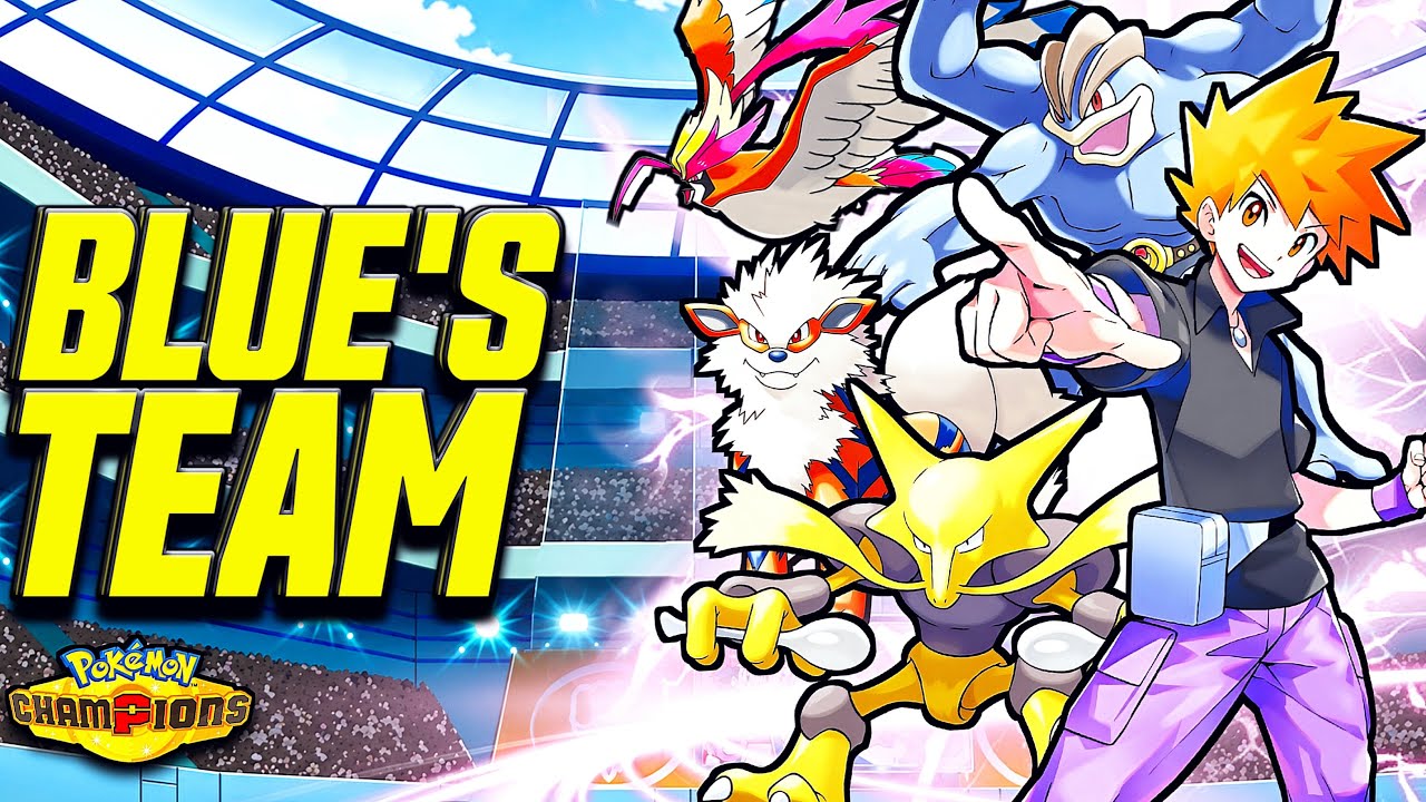 Using BLUE'S Team in Pokemon Champions!