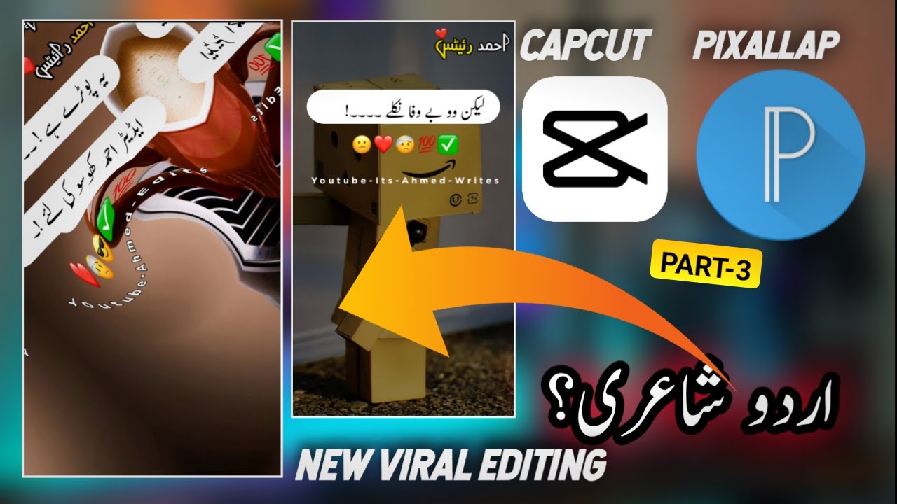 How To Creat Trending Urdu Poetry Video On  tutorial Capcut And pixallab  Editing Video Viral Tiktok