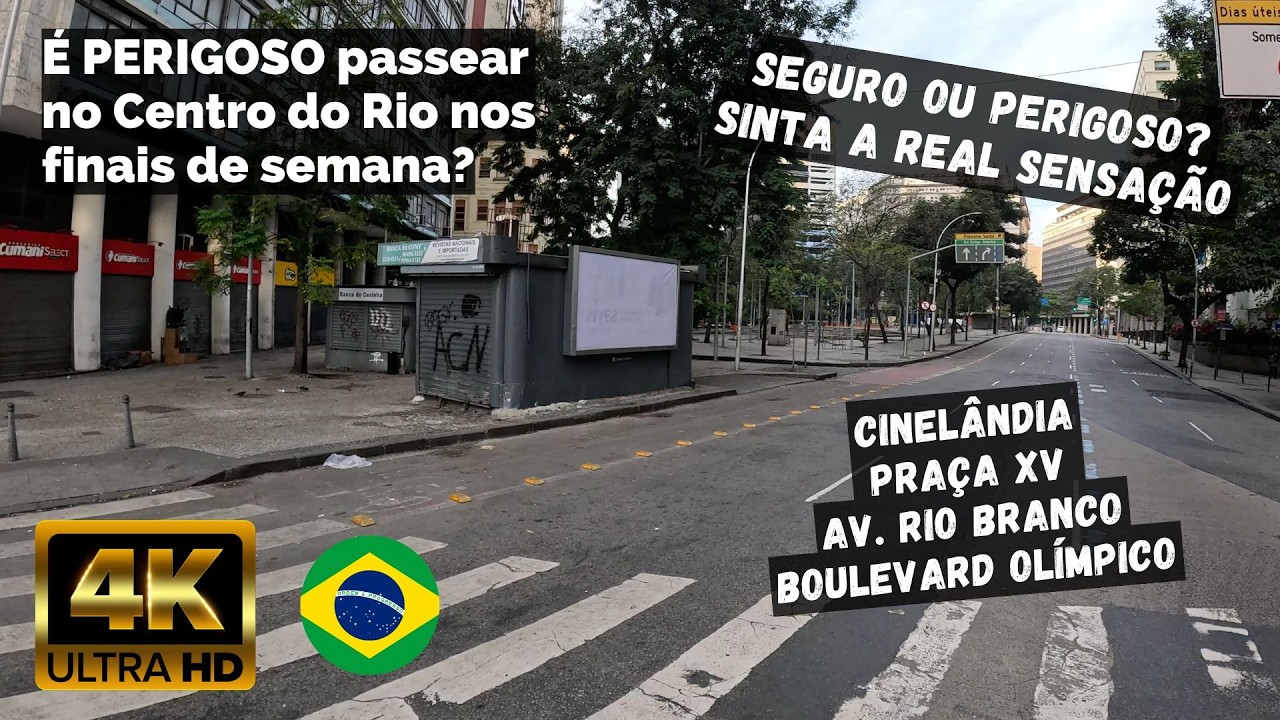 ⁴ᴷ⁶⁰ Cycling Rio de Janeiro - Brasil : Centro do Rio de Janeiro