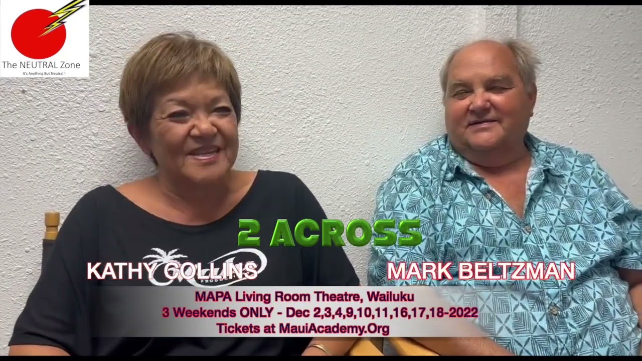 TNZ- PRE-SHOW Interview: KATHY COLLINS & MARK BELTZMAN - "2 ACROSS" Play at MAPA 12-2022