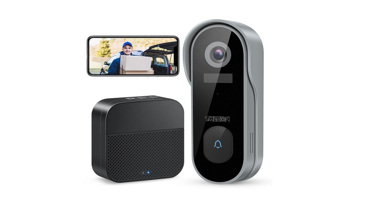 【Español】Cámara de timbre inteligente timbre interior , se requiere WiFi, Sin cableado Bell J7 plus