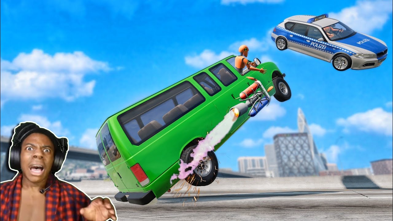 Rocket VAN Funny Moments 🤣 #2 - [BeamNG.Drive]