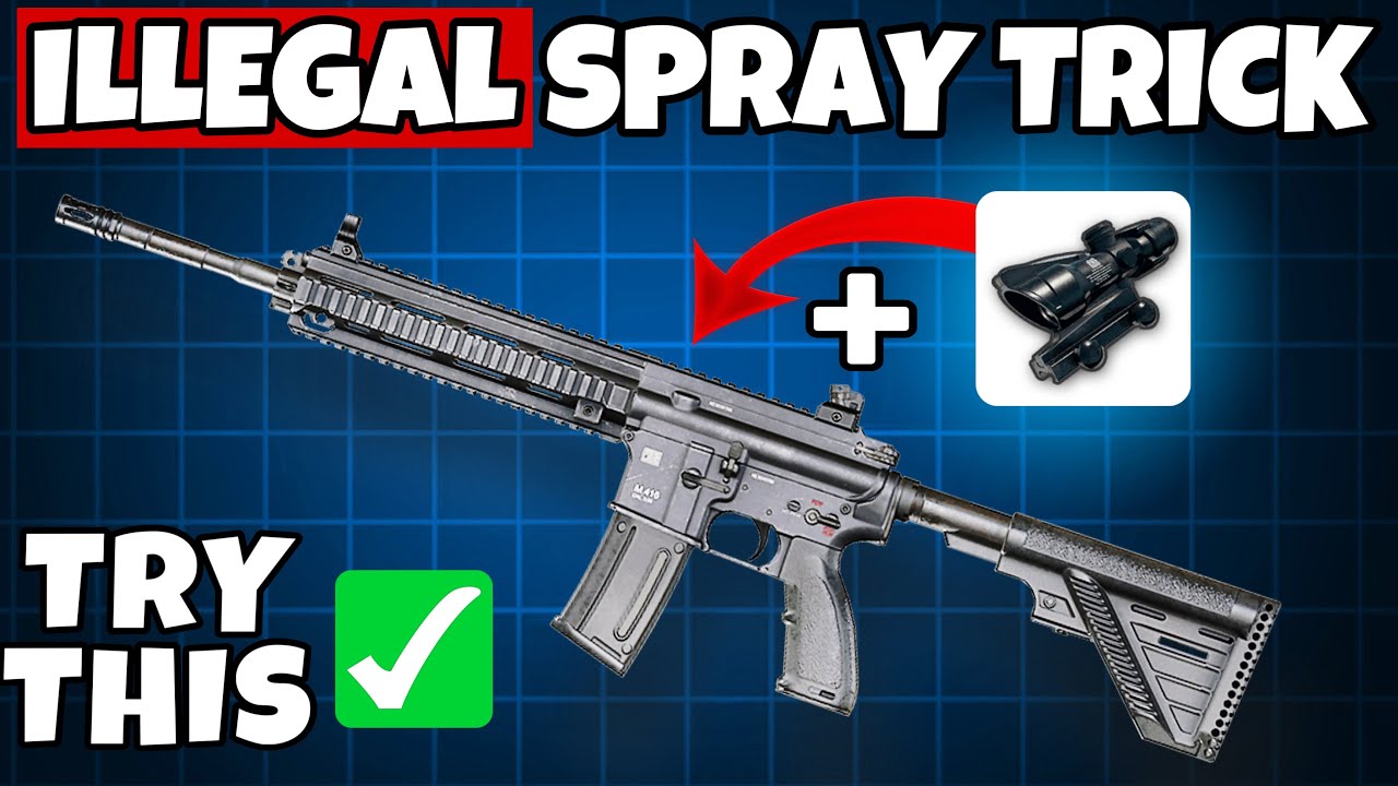 M416 + 4x Burst Spray &mdash; лучший трюк с контролем отдачи в PUBG Mobile BGMI &mdash; GG Bro