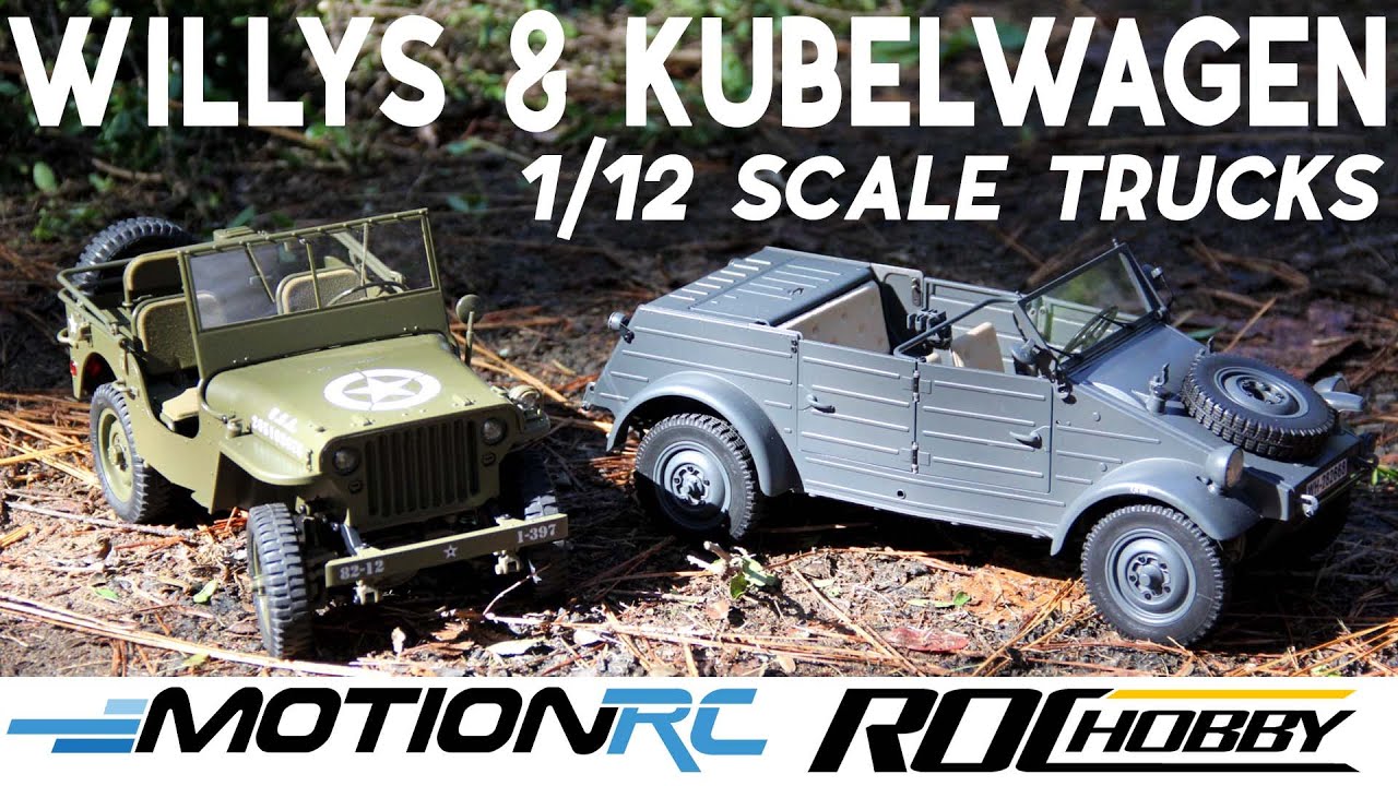 Roc Hobby MB Willys & Kubelwagen 1/12 Scale RC Trucks | Motion RC Overview