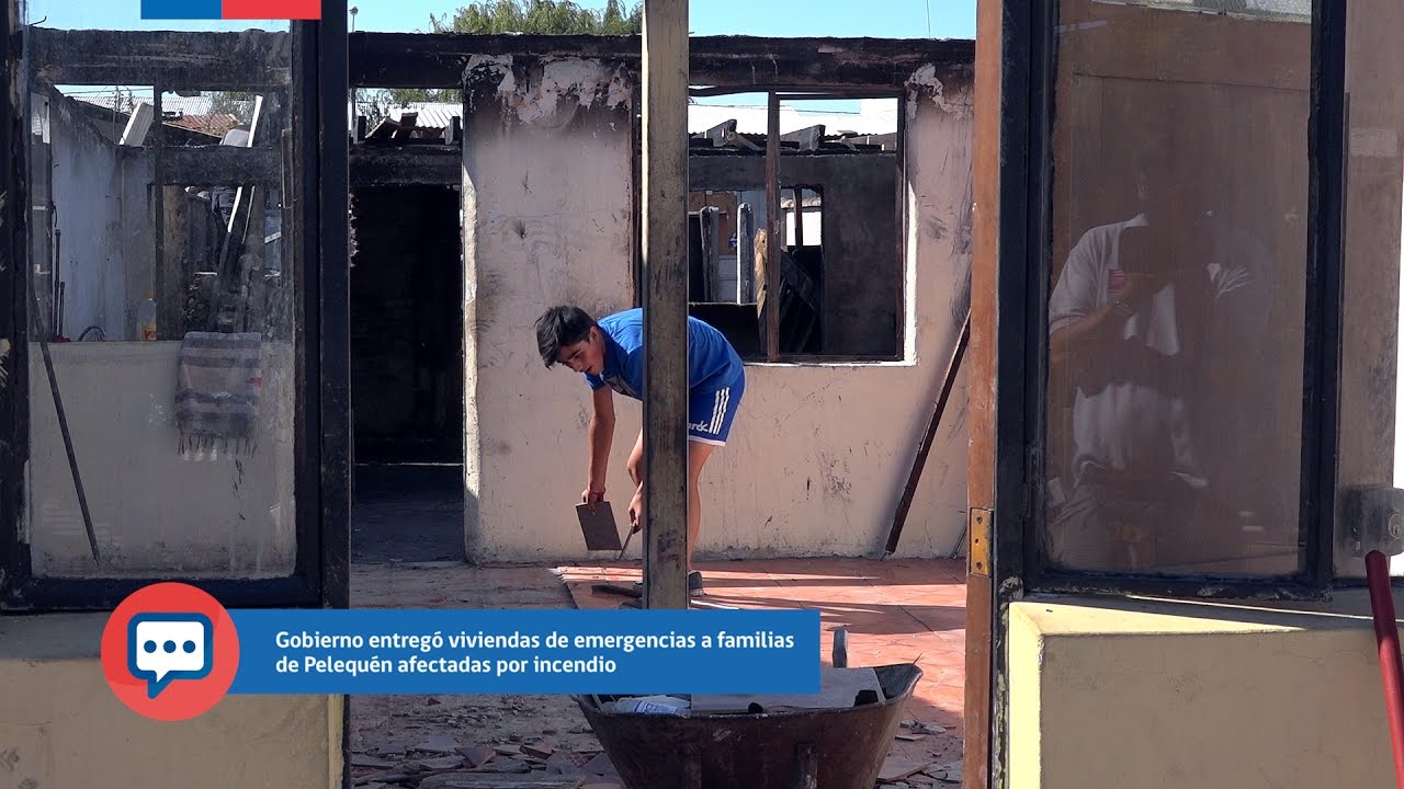 Gobierno entreg&oacute; viviendas de emergencias a familias de Pelequ&eacute;n afectadas por incendio